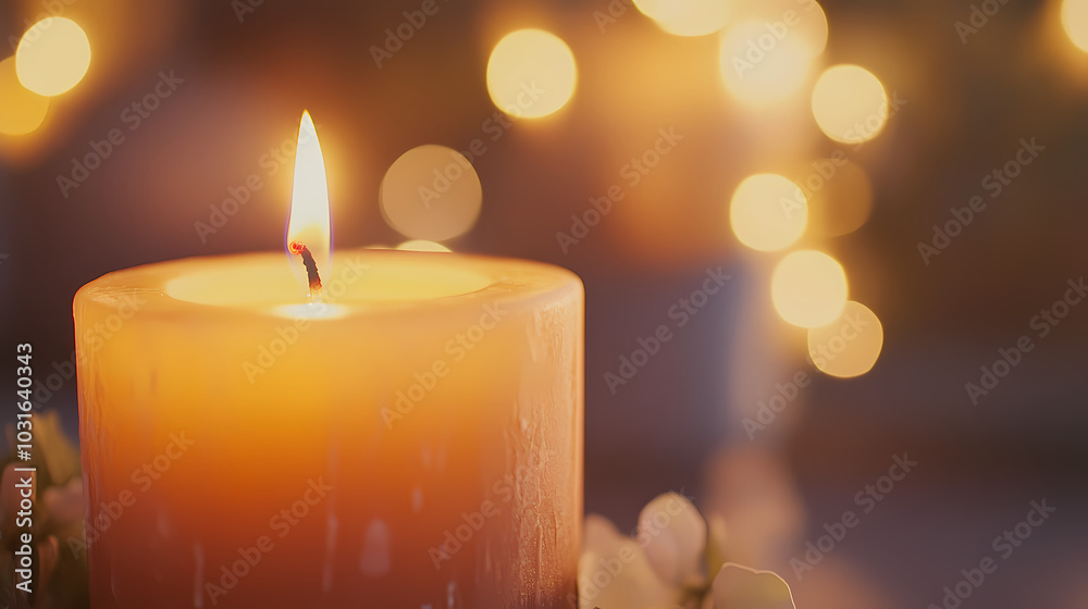 Candlelight ambiance on a cozy night Candlelight ambiance on a cozy night