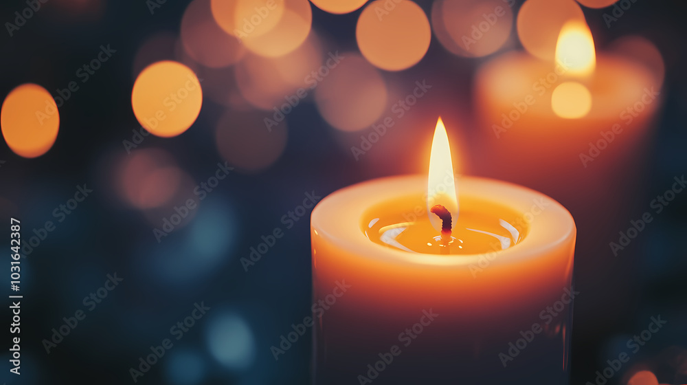Candlelight ambiance on a cozy night Candlelight ambiance on a cozy night