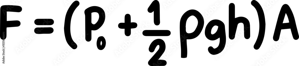 Pressure Pascals physic law Illustration in Black and White Pressure Pascals physic law Illustration in Black and White