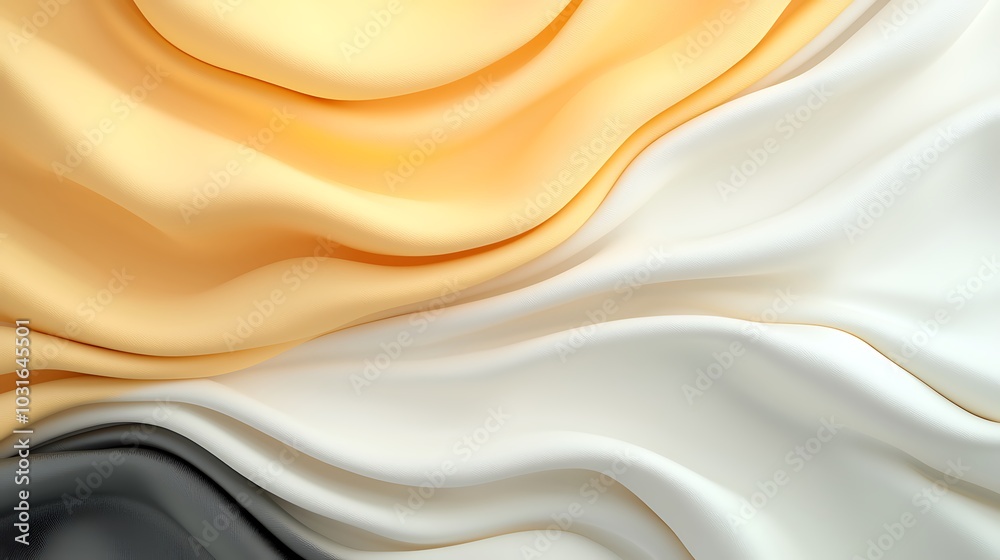 Obraz premium Exploring the fluid dynamics of abstract textures in soft neutrals and warm hues for modern aesthetics