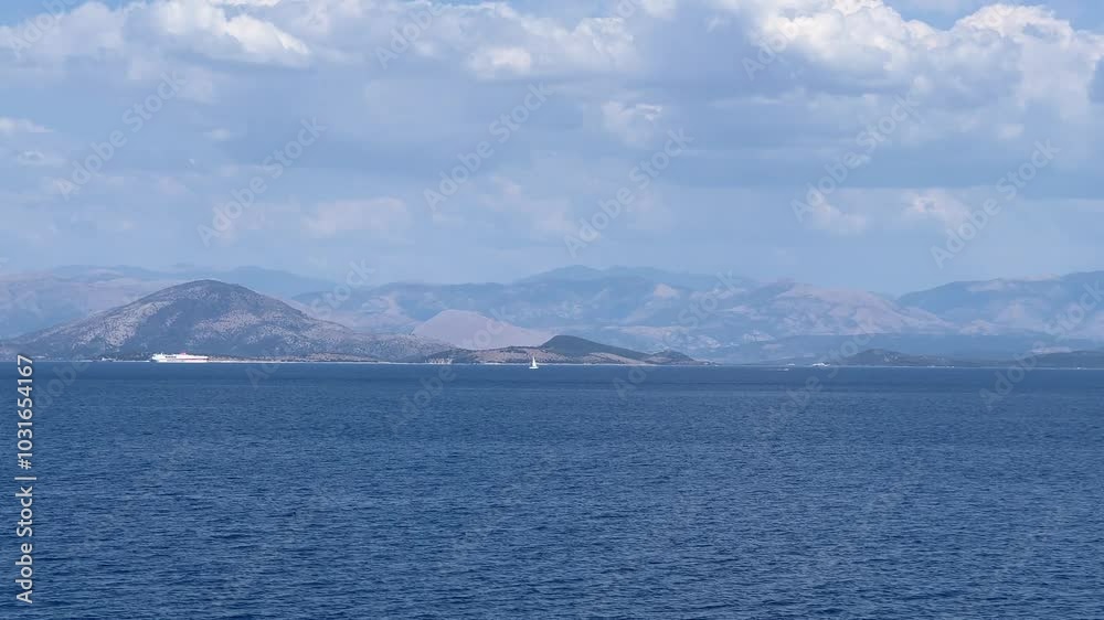 View of the picturesque bay of Corfu Gouvia View of the picturesque bay of Corfu Gouvia