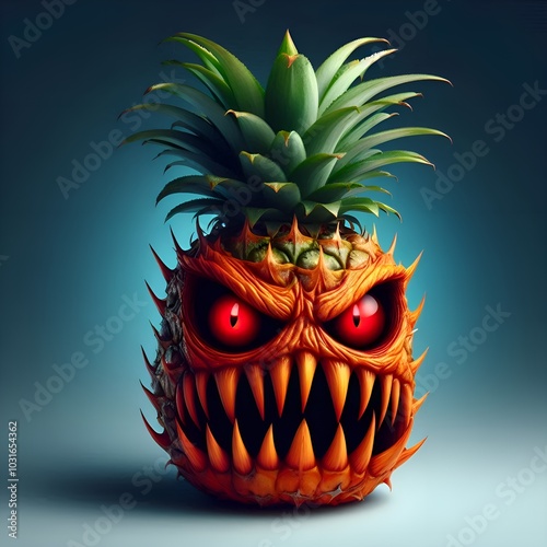 crazy fruit pineapple face