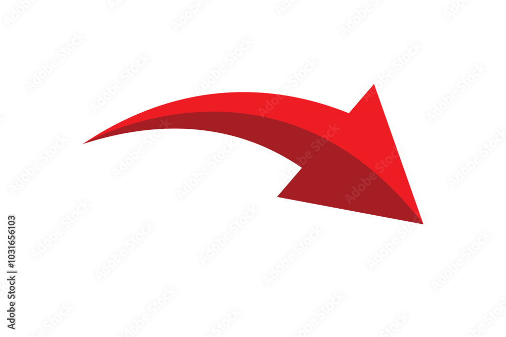 Set of red arrow icons, pointing up, down, left and right. isolated Set of red arrow icons, pointing up, down, left and right. isolated