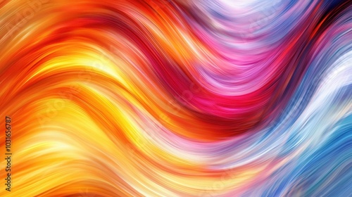 Wallpaper Mural Vibrant Abstract Colorful Wave Pattern Background Torontodigital.ca