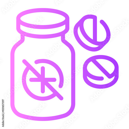 drugs Line Gradient Icon