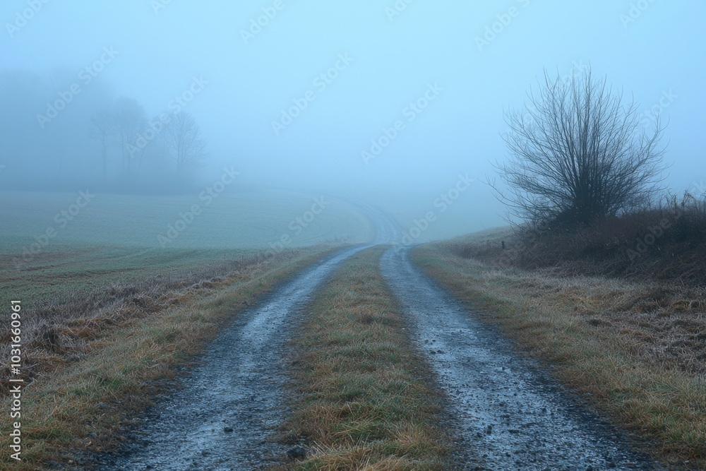 Fototapeta premium Fog Background in Nature 