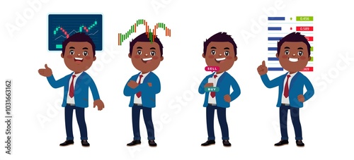 Stock market concept with people