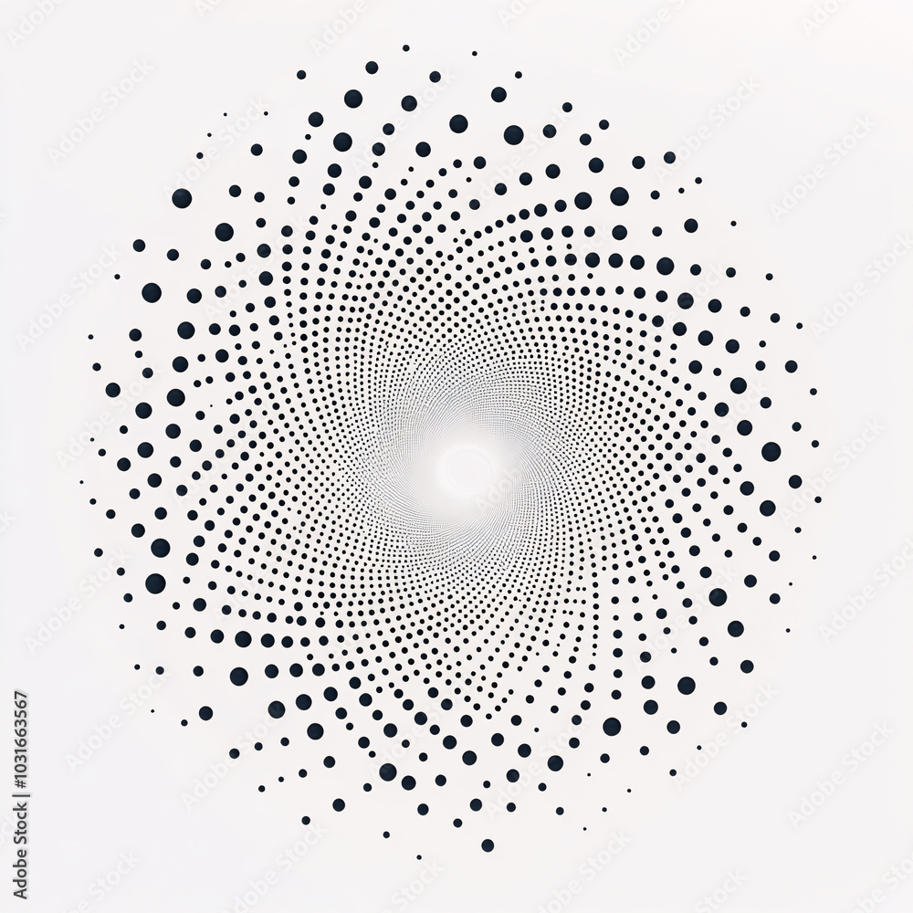 abstract swirling black and white halftone dot pattern background design abstract swirling black and white halftone dot pattern background design