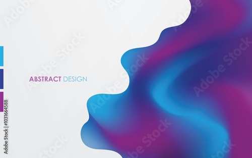 gradients blue and purple with white background