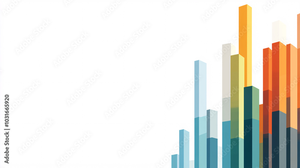 abstract colorful geometric shapes background design with white space - modern minimalist vector illustration - modern architecture - business growth - sky view - urban design abstract colorful geometric shapes background design with white space - modern minimalist vector illustration - modern architecture - business growth - sky view - urban design