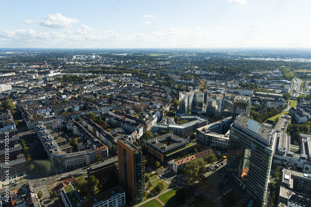 view of the center of Dusseldorf view of the center of Dusseldorf