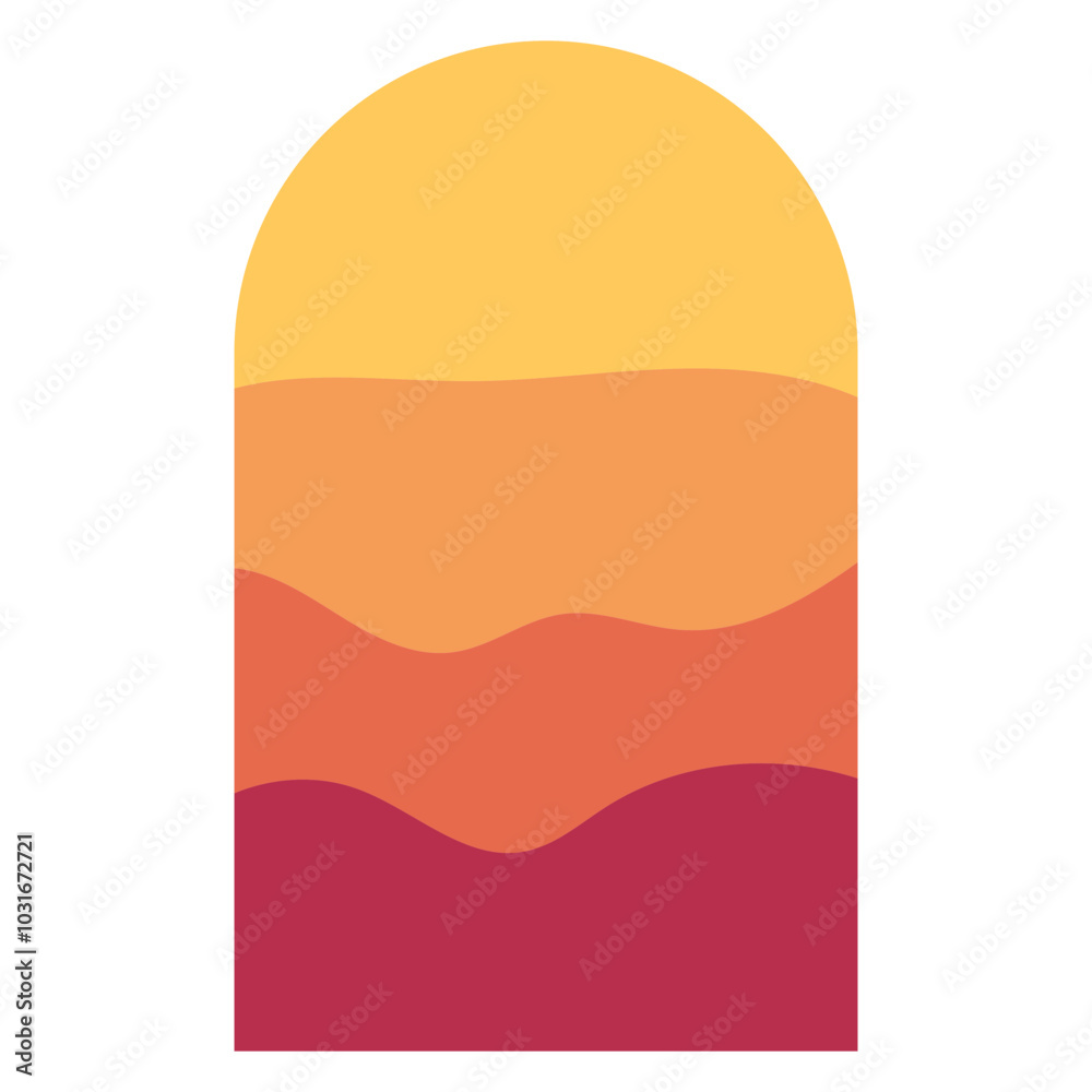 Obraz premium Bohemian View Behind Window