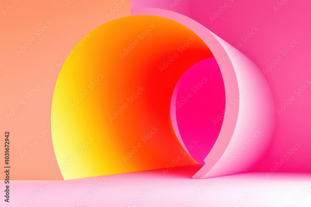 Dynamic three-dimensional flow of vibrant geometric curves, showcasing intricate patterns and vivid colors in a captivating visual display. Dynamic three-dimensional flow of vibrant geometric curves, showcasing intricate patterns and vivid colors in a captivating visual display.