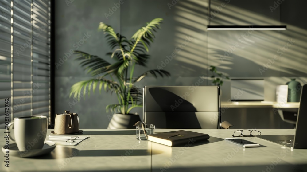 Modern office design in gray tones  a minimalist space for european and american collaboration