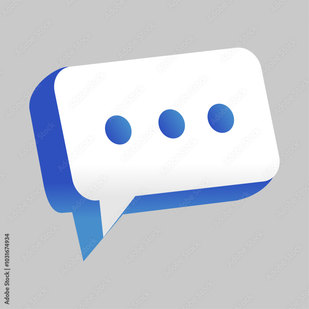 speech bubble message icon on gray background speech bubble message icon on gray background