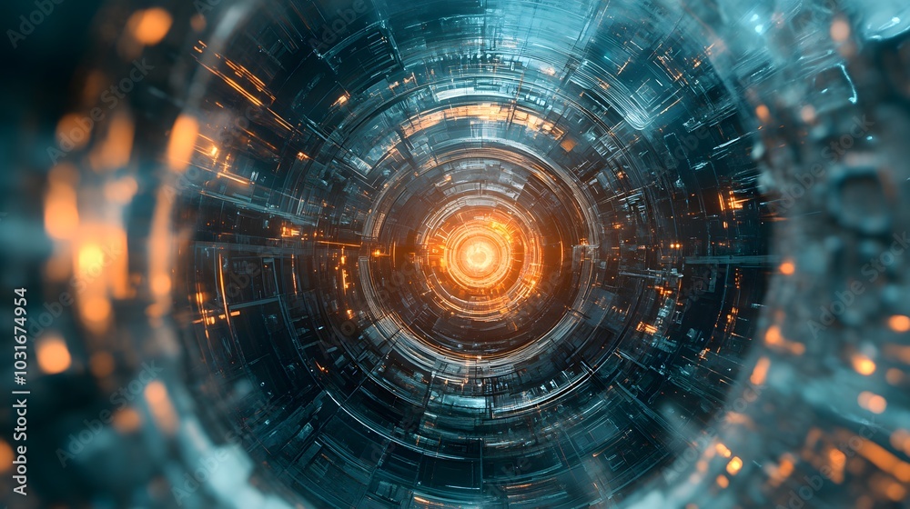 Obraz premium Abstract futuristic background