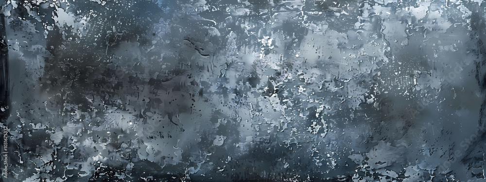 A textured surface of blurred water droplets on glass, creating a moody and atmospheric backdrop. A textured surface of blurred water droplets on glass, creating a moody and atmospheric backdrop.