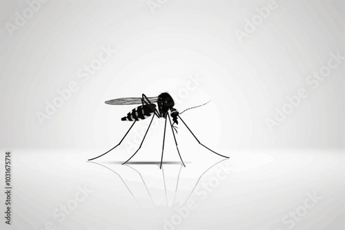 silhouette of mosquito 