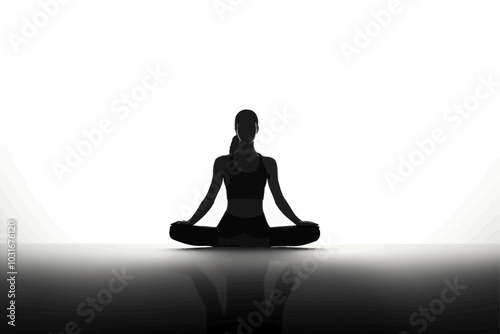silhouettes of wellbeing and healthy lifes 