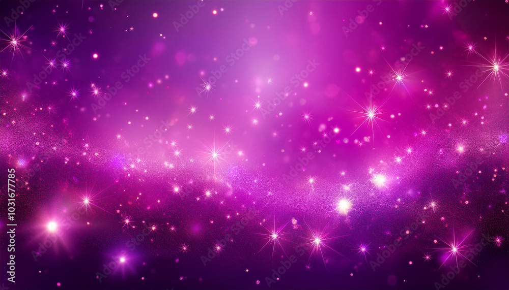 Fototapeta premium 幻想的でキラキラした紫色の抽象的背景