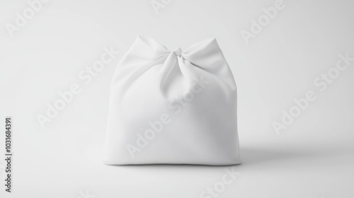 Wallpaper Mural Blank White Packaging Bag Isolated on Gray Background Torontodigital.ca