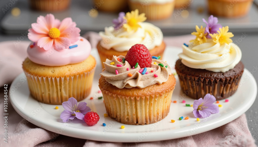 Delicious cakes with different fillings