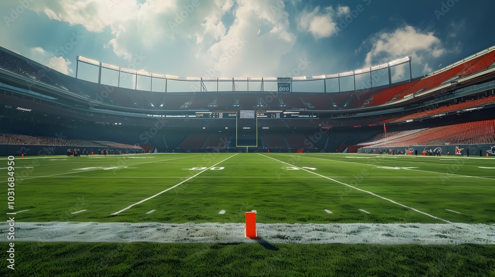 Obraz premium The magnificent American football stadium