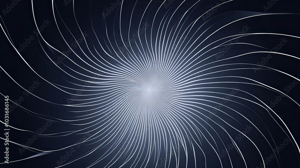 Abstract Swirling Lines of White Light Against a Dark Background Abstract Swirling Lines of White Light Against a Dark Background