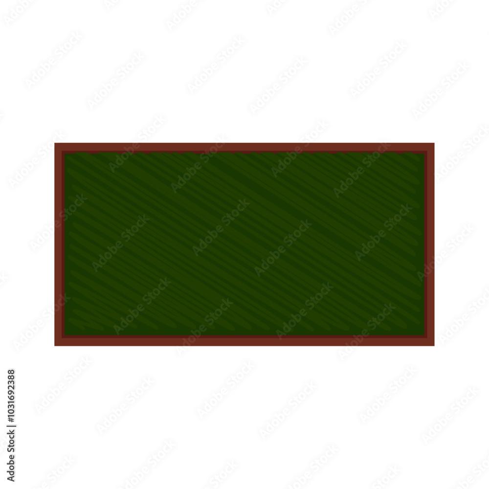 Illustration of a flat blackboard frame isolated on white background Illustration of a flat blackboard frame isolated on white background