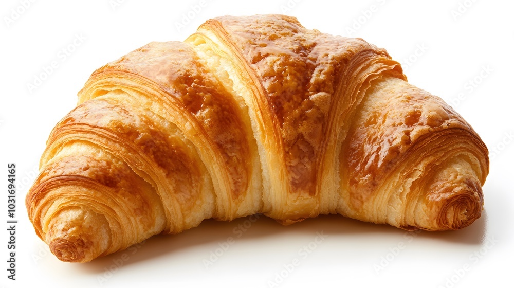 Fresh croissant on a white background. Isolated. Fresh croissant on a white background. Isolated.