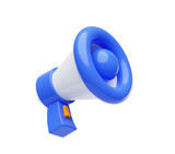 Megaphones icon business marketing concept 3d illustration background