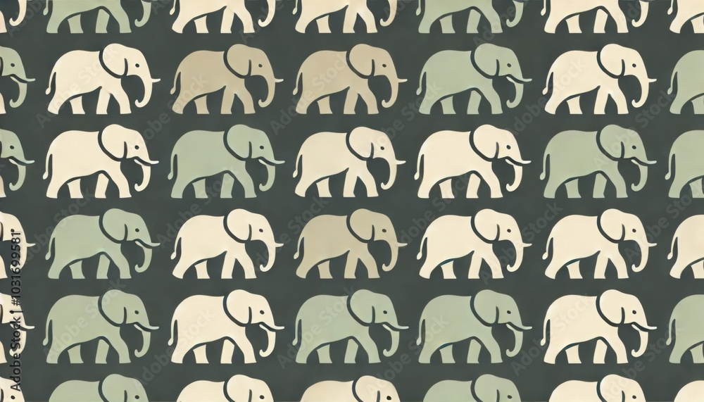 Minimalist elephant pattern Minimalist elephant pattern