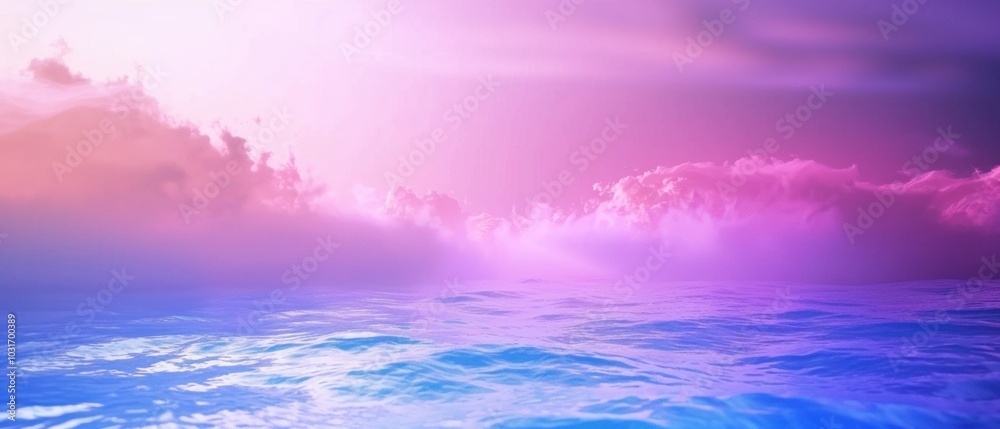 Serene Ocean Sunset with Pastel Skies Serene Ocean Sunset with Pastel Skies