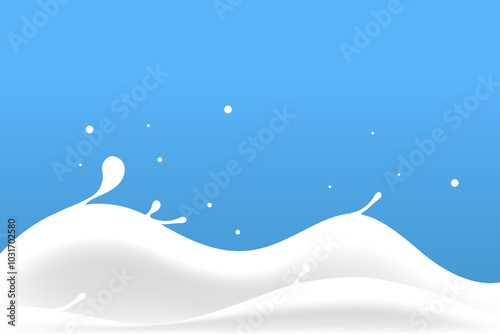 turbulent milk waves yogurt theme background