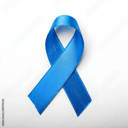 blue awareness ribbon
