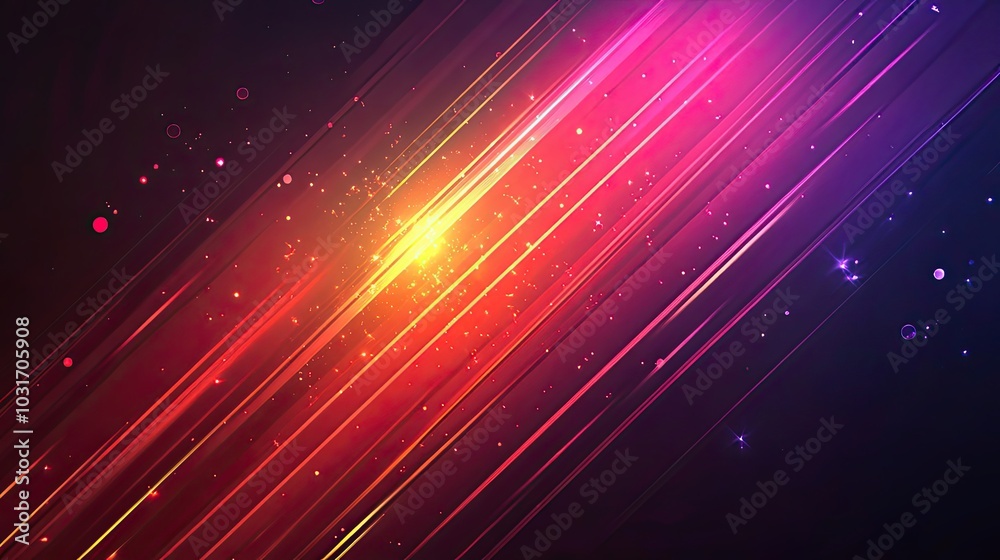 Abstract Background with Diagonal Lines and Glittering Lights Abstract Background with Diagonal Lines and Glittering Lights