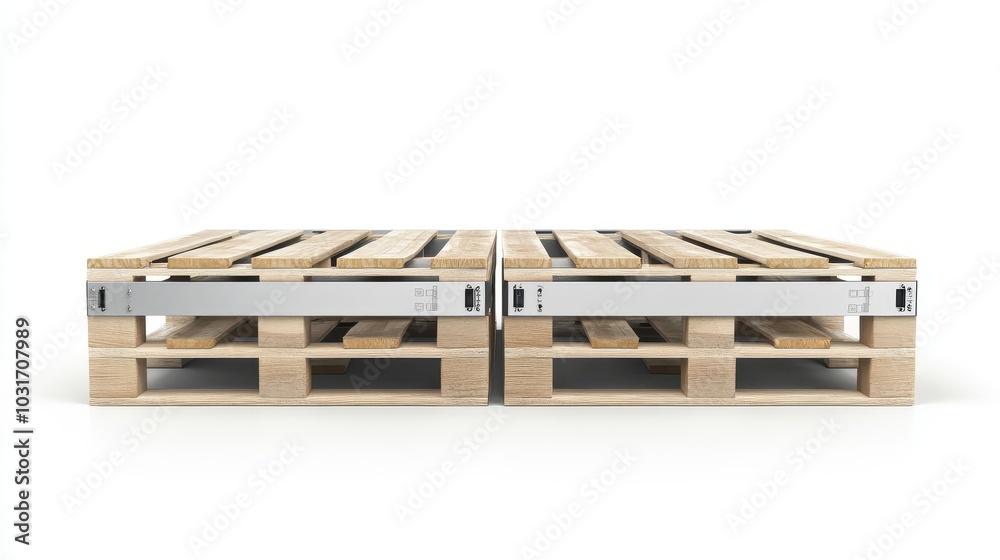 Pallets with IoTenabled sensors sending realtime location data to a centralized system, IoT in warehousing, realtime inventory tracking Pallets with IoTenabled sensors sending realtime location data to a centralized system, IoT in warehousing, realtime inventory tracking