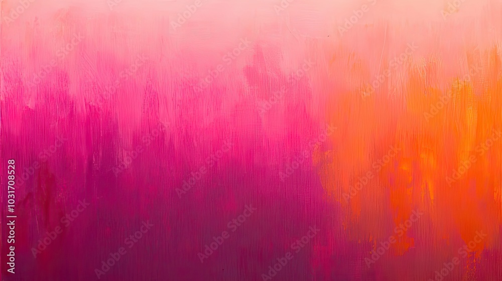 Abstract Painting with Pink and Orange Hues Abstract Painting with Pink and Orange Hues