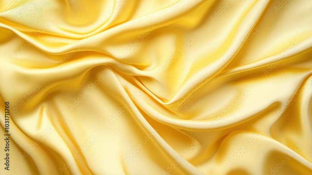 Image capturing the essence of luxury through yellow silk fabric, beautifully draped to evoke an aura of elegance and minimalist sophistication. Image capturing the essence of luxury through yellow silk fabric, beautifully draped to evoke an aura of elegance and minimalist sophistication.