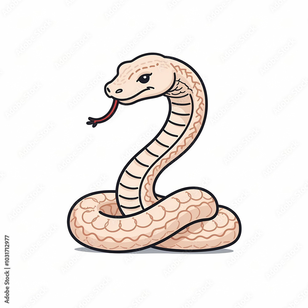 Minimalist line art icon snake Minimalist line art icon snake