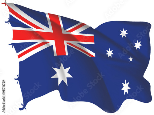 australian 3d flag