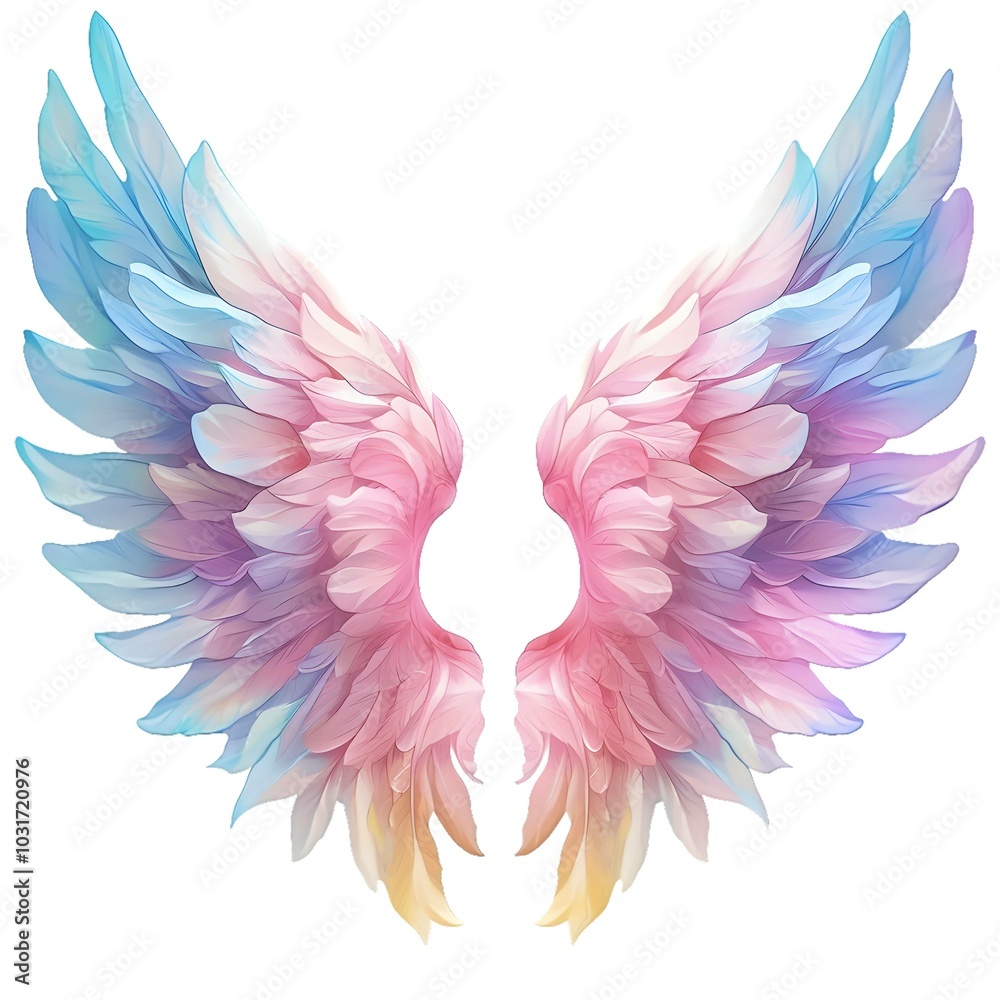 Fototapeta premium Colorful Angel Wings