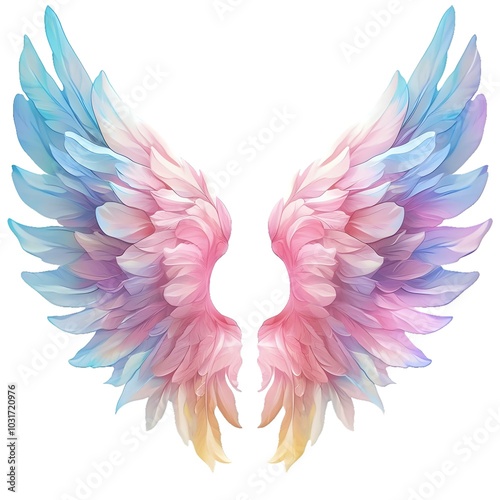 Colorful Angel Wings