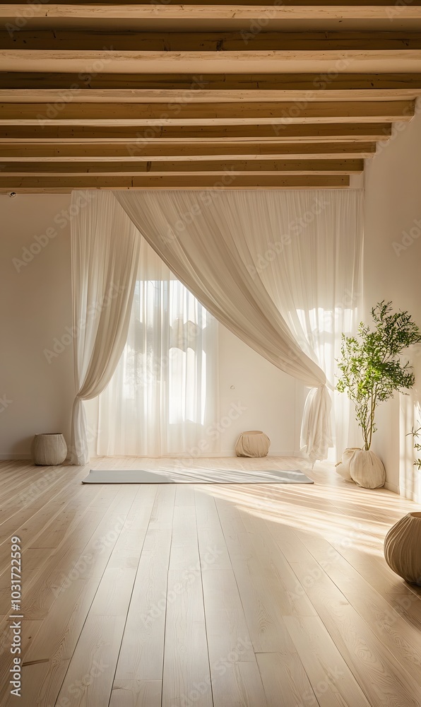 134. A bright, airy yoga studio with wooden floors 134. A bright, airy yoga studio with wooden floors