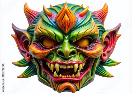 Transparent Background Monster Mask for Graphic Design, Halloween Decor, and Creative Projects in High Resolution