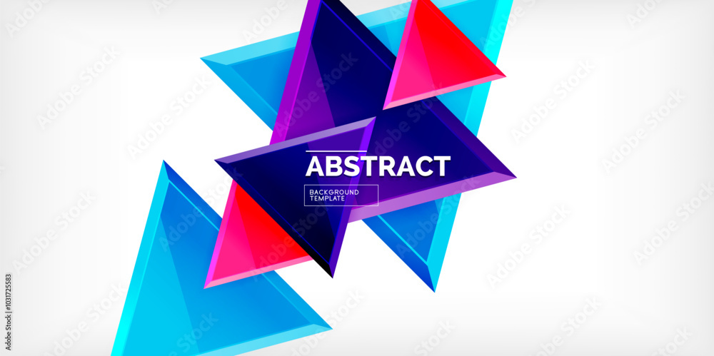 Abstract background - glossy triangles. Vector Illustration For Wallpaper, Banner, Background, Card, Book Illustration, landing page Abstract background - glossy triangles. Vector Illustration For Wallpaper, Banner, Background, Card, Book Illustration, landing page
