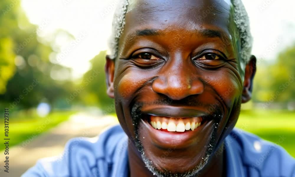 Close up portrait of a happy man smiling outdoors. Close up portrait of a happy man smiling outdoors.