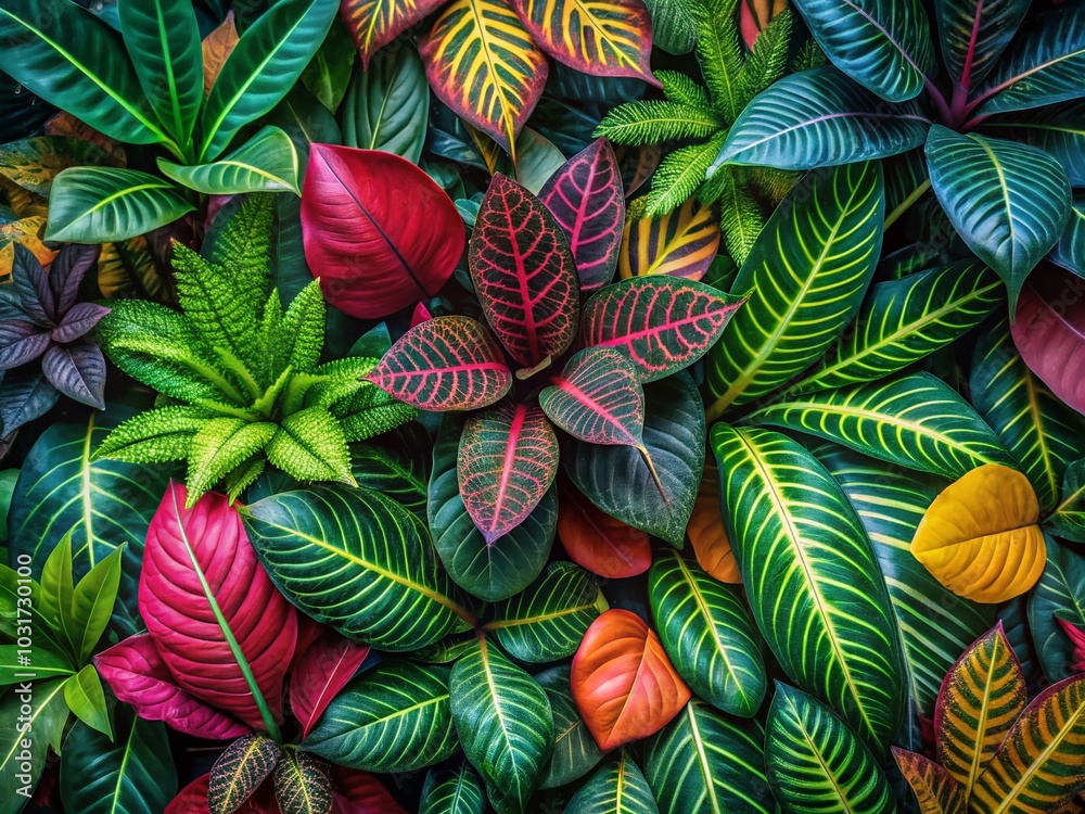 Tropical Plant Abstract Background - Aerial View of Lush Greenery for Creative Designs and Decor Tropical Plant Abstract Background - Aerial View of Lush Greenery for Creative Designs and Decor