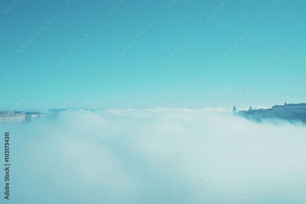White Thick Fog Background in Nature White Thick Fog Background in Nature