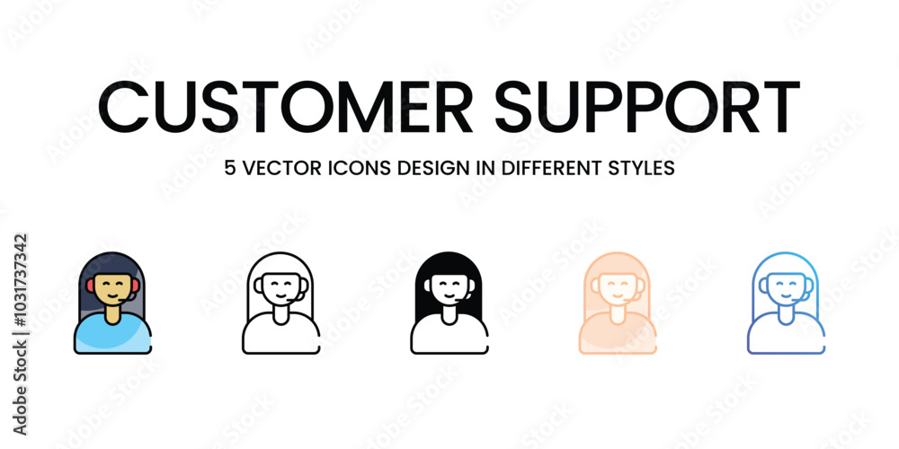 Customer Support vector icons set ready to use wed and mobile apps. Customer Support vector icons set ready to use wed and mobile apps.